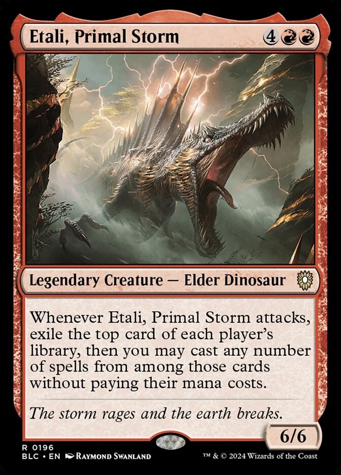 Etali, Primal Storm 0196 Non Foil Rare Bloomburrow Commander MTG Near Mint