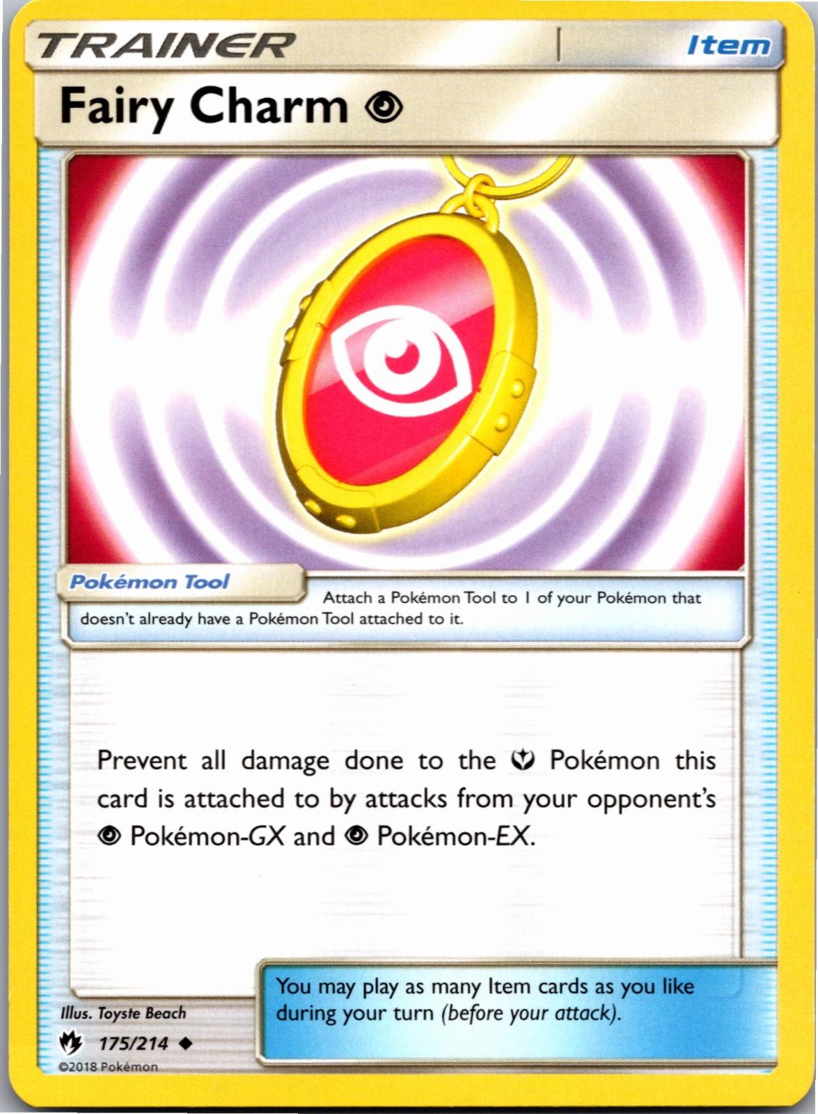 Fairy Charm Psychic 175/214 Uncommon Lost Thunder Pokemon Near Mint