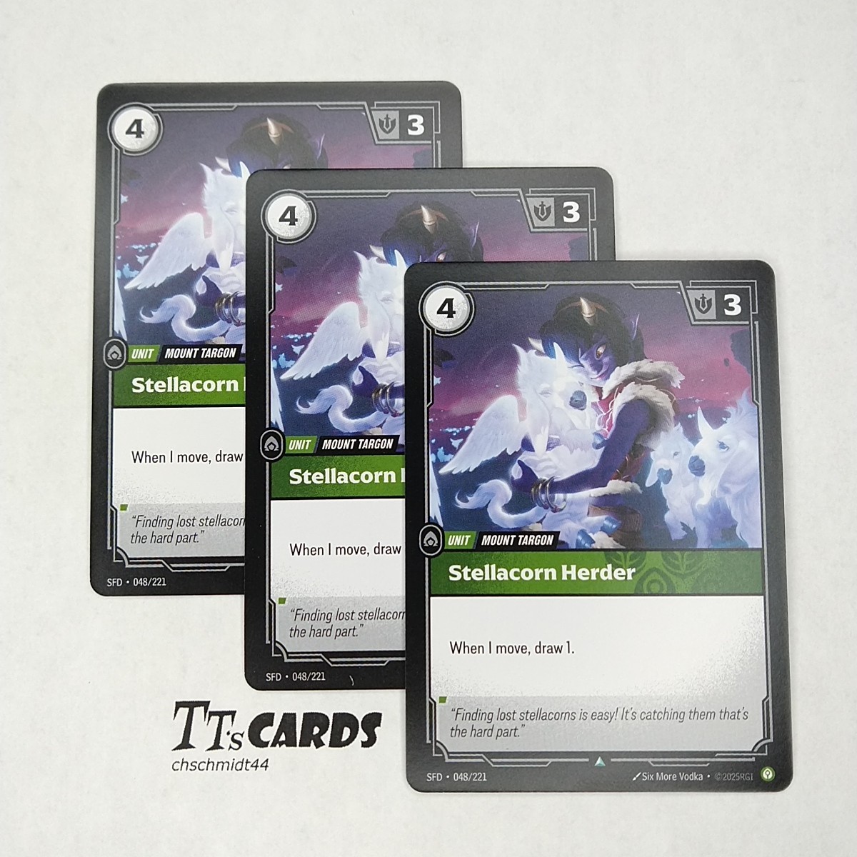 Stellacorn Herder Playset 048/221 NF – Riftbound TCG Spiritforged SFD x3 Playset