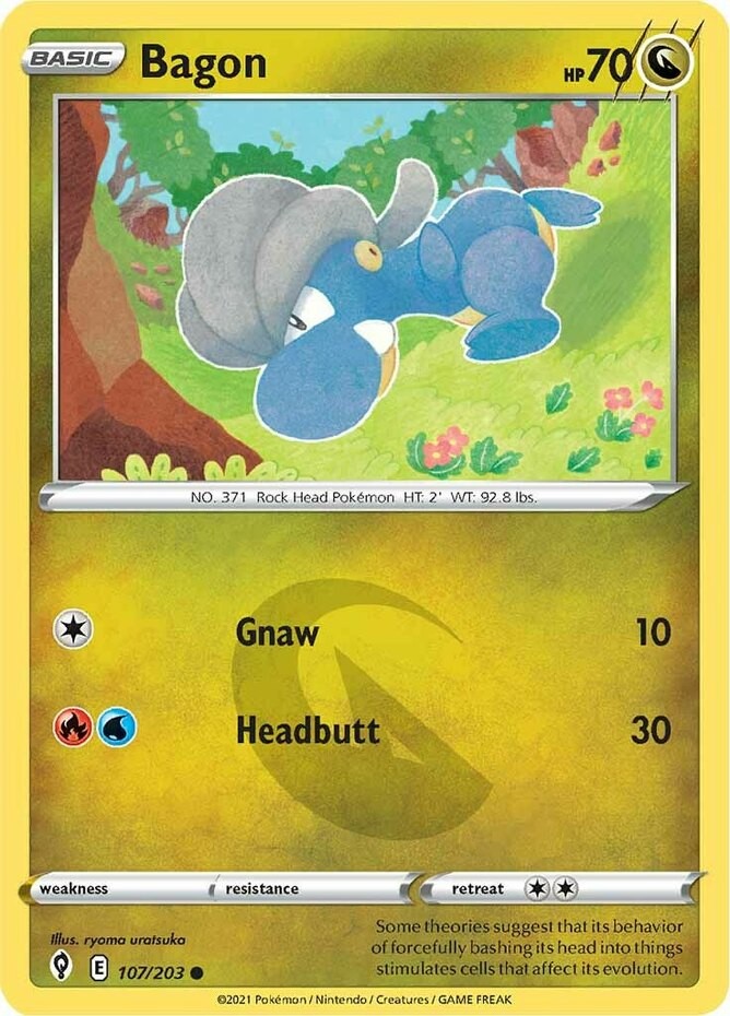 Bagon – 107/203 – Common – Moderately Played