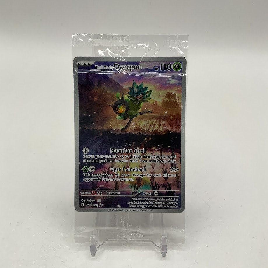 Teal Mask Ogerpon Pokemon Scarlet & Violet Promo #123 Sealed