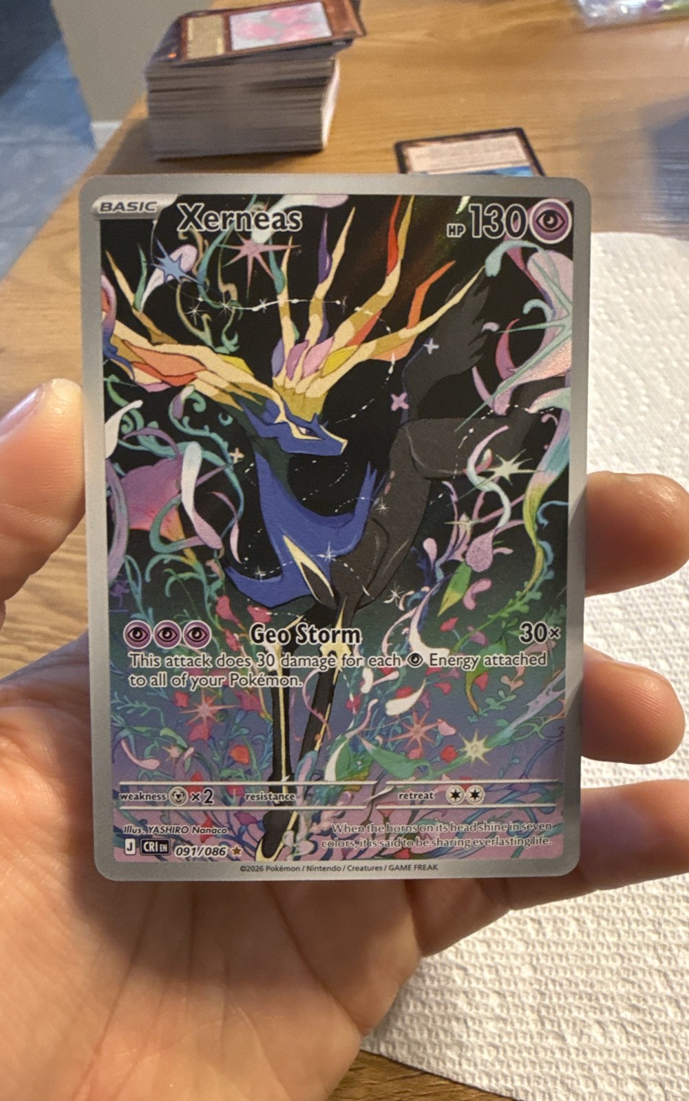 Xerneas 091/086 Me04: Chaos Rising Holo