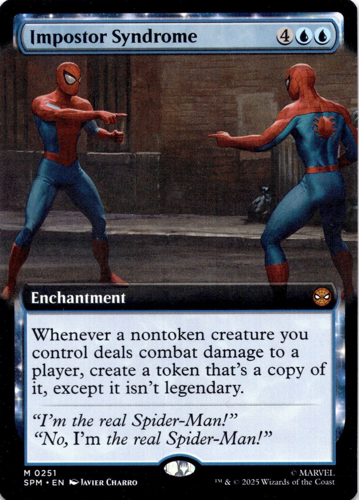 Impostor Syndrome (Extended Art) SPM 251 Spider-Man Magic: The Gathering NM