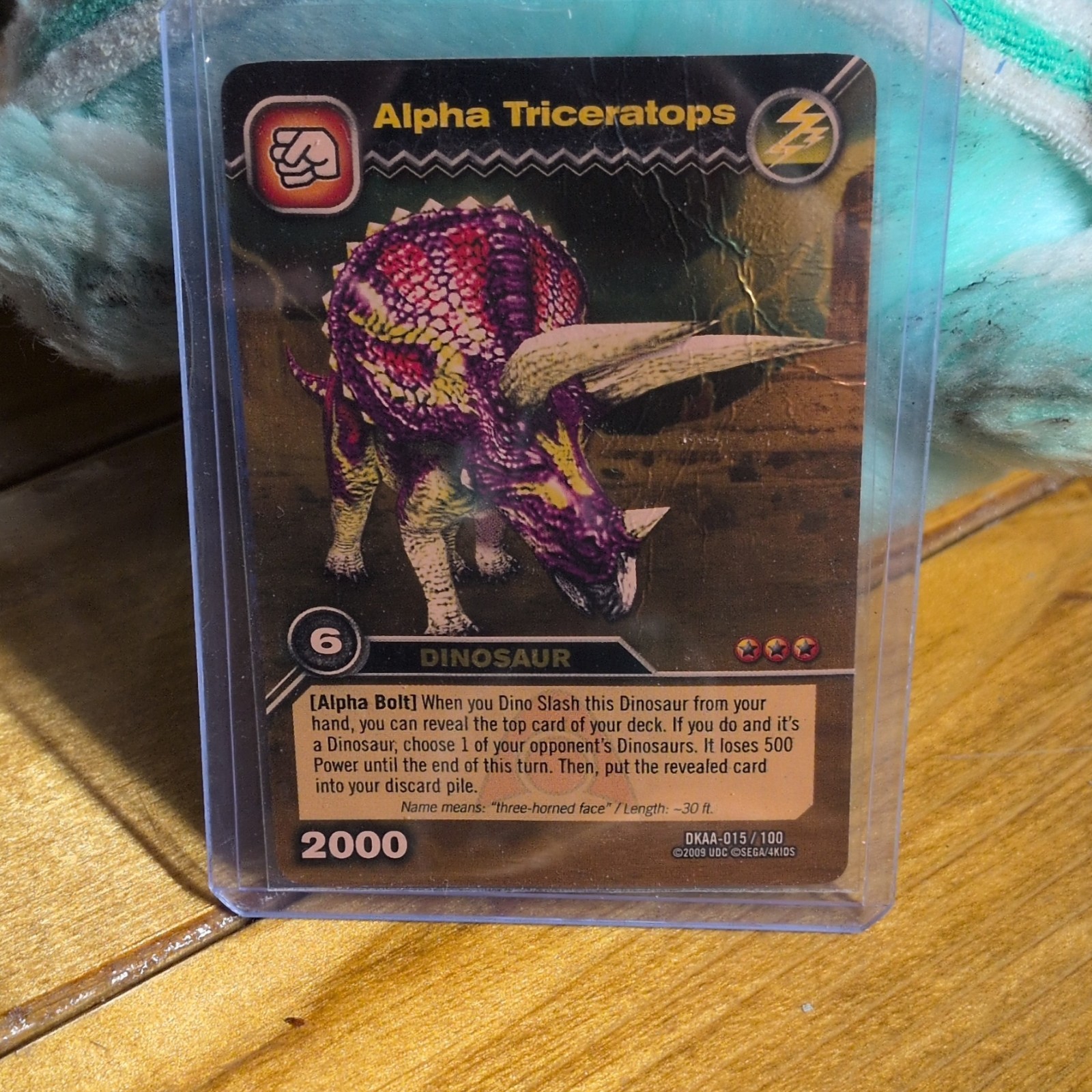 Upper Deck Alpha Triceratops Dinosaur King TCG DKAA-015/100 English 2009 2000