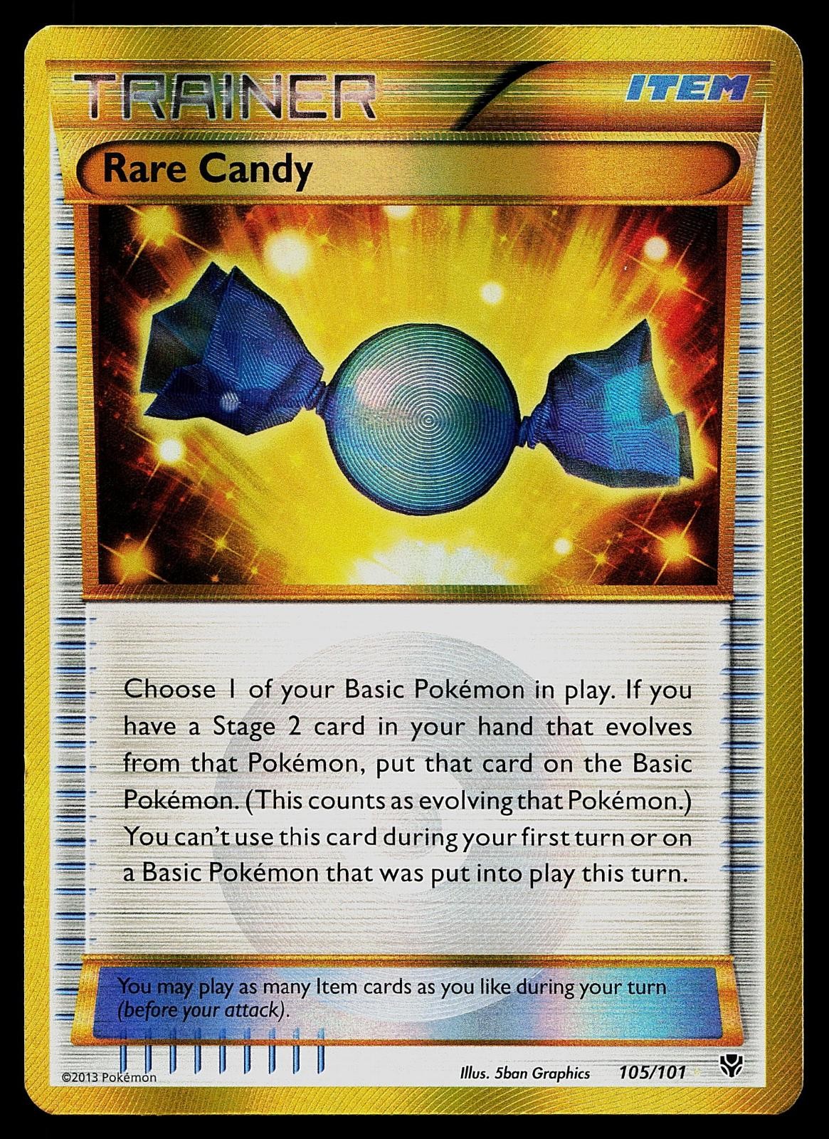 Pokemon Card – Rare Candy Plasma Blast 105/101 Secret Rare
