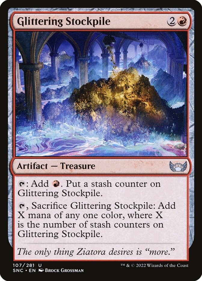 Glittering Stockpile (107) Streets of New Capenna SNC MTG Magic