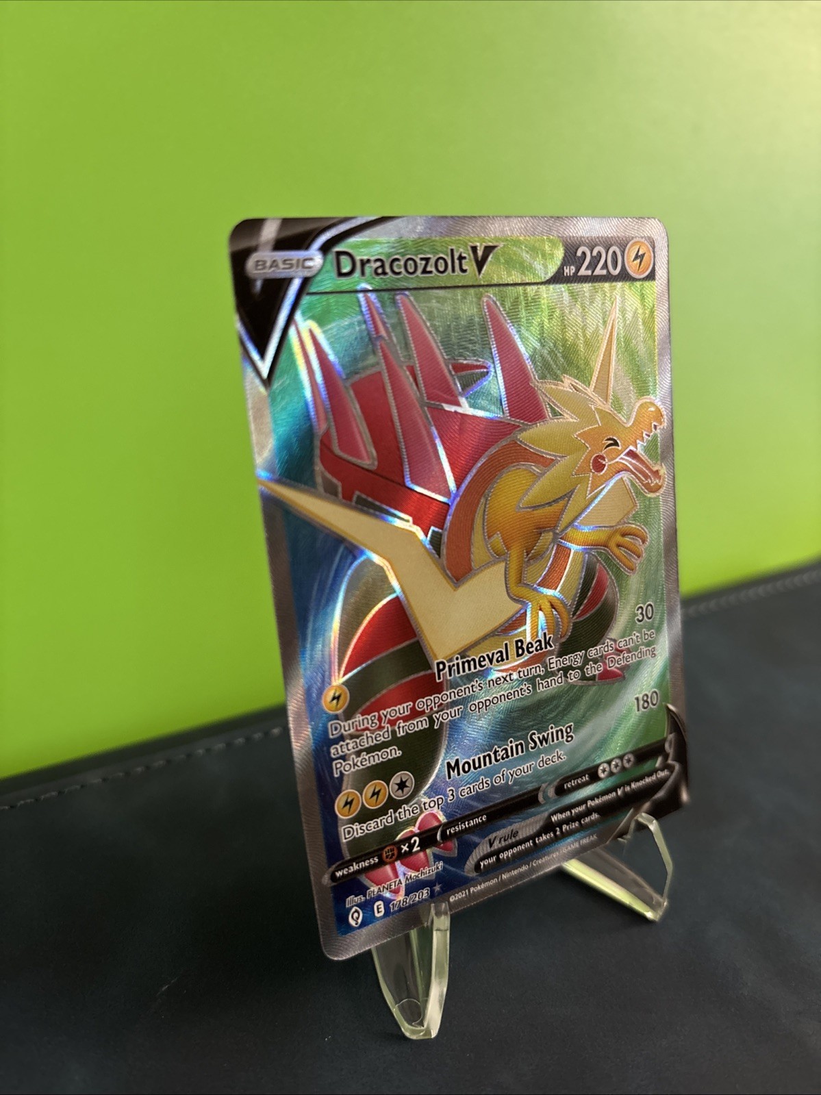 Pokémon TCG Dracozolt v Evolving Skies Holo Ultra Rare Card 178/203