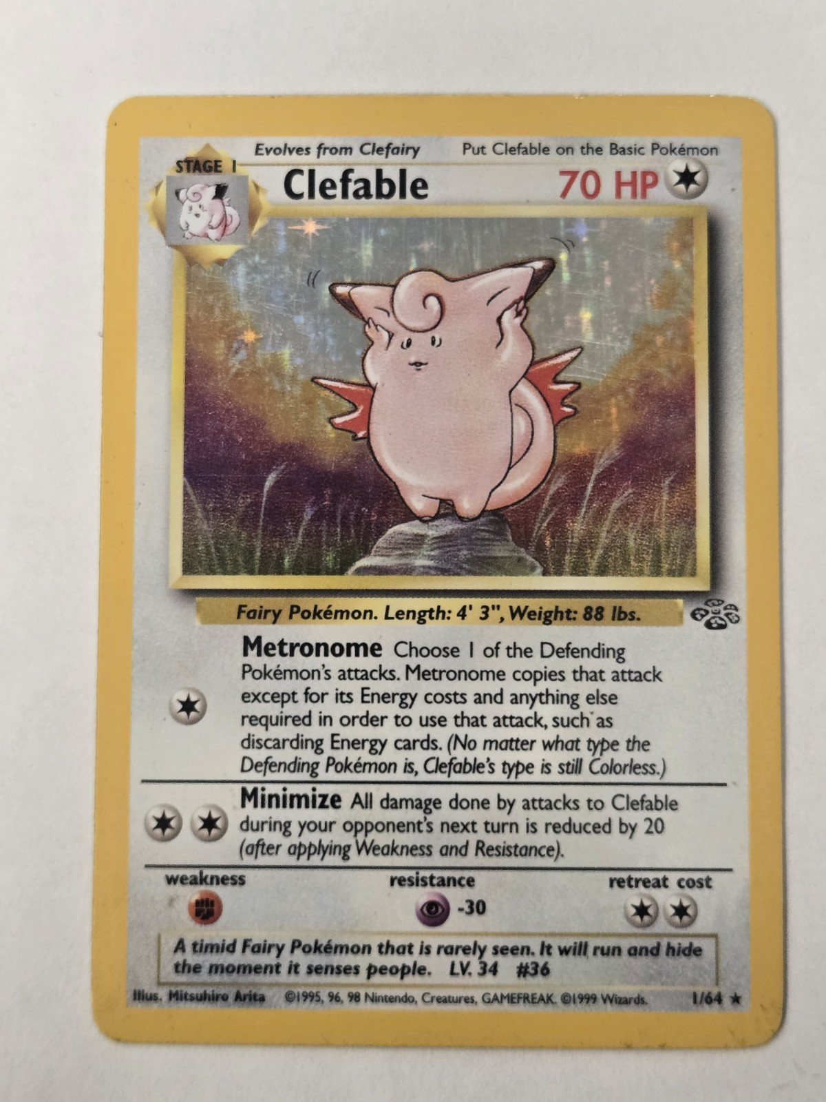 Clefable 01/64 Jungle Holo