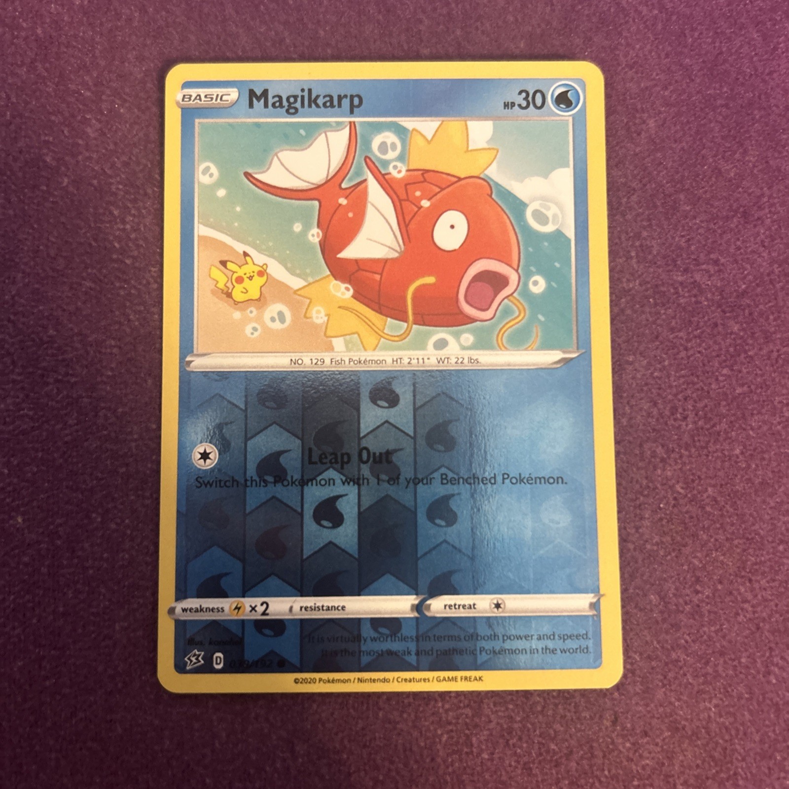 Magikarp 039/192 Swsh02: Rebel Clash Reverse Holo