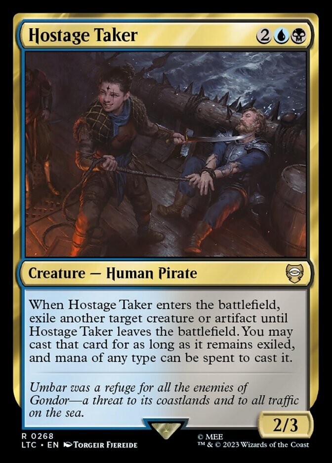 Hostage Taker 0268 Non Foil Rare LOTR Commander MTG Near Mint