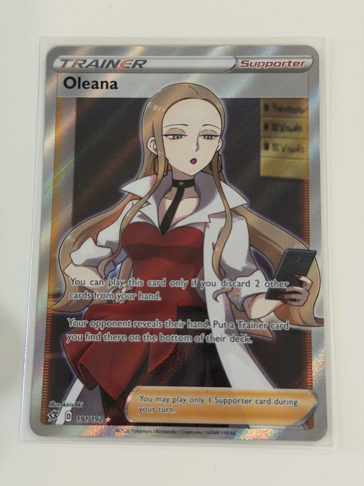 Oleana (Full Art) 191/192 Swsh02: Rebel Clash Holo