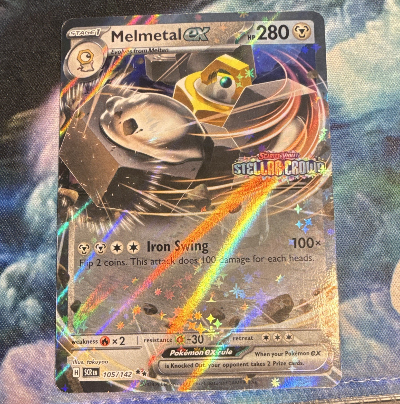 The Pokemon Company Pokemon TCG Melmetal ex 105/142 Jumbo Stamped Holo 280HP Eng
