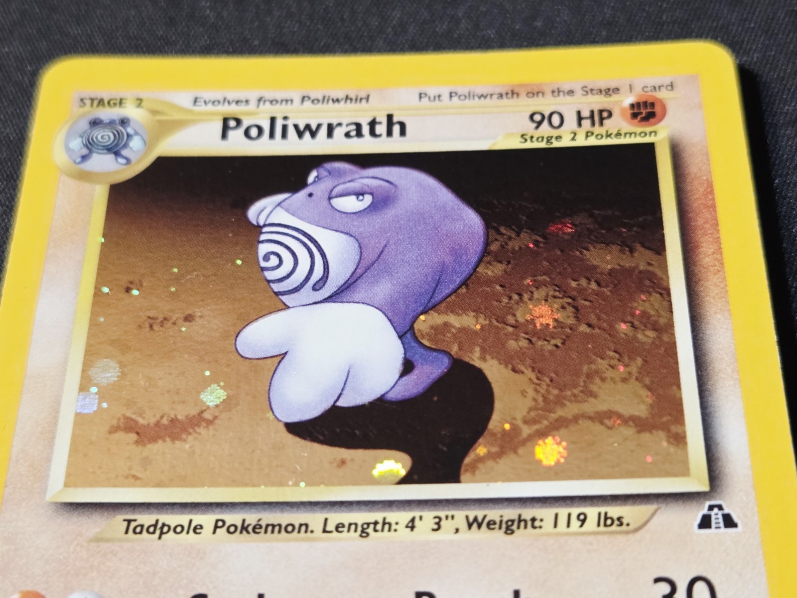 Poliwrath 9/75 Holo Rare Neo Discovery WoTC Pokemon Card 2001