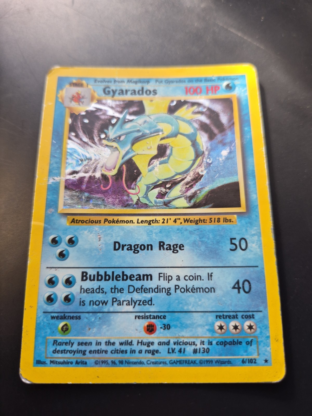 Gyarados 006/102 Base Set Holo HP