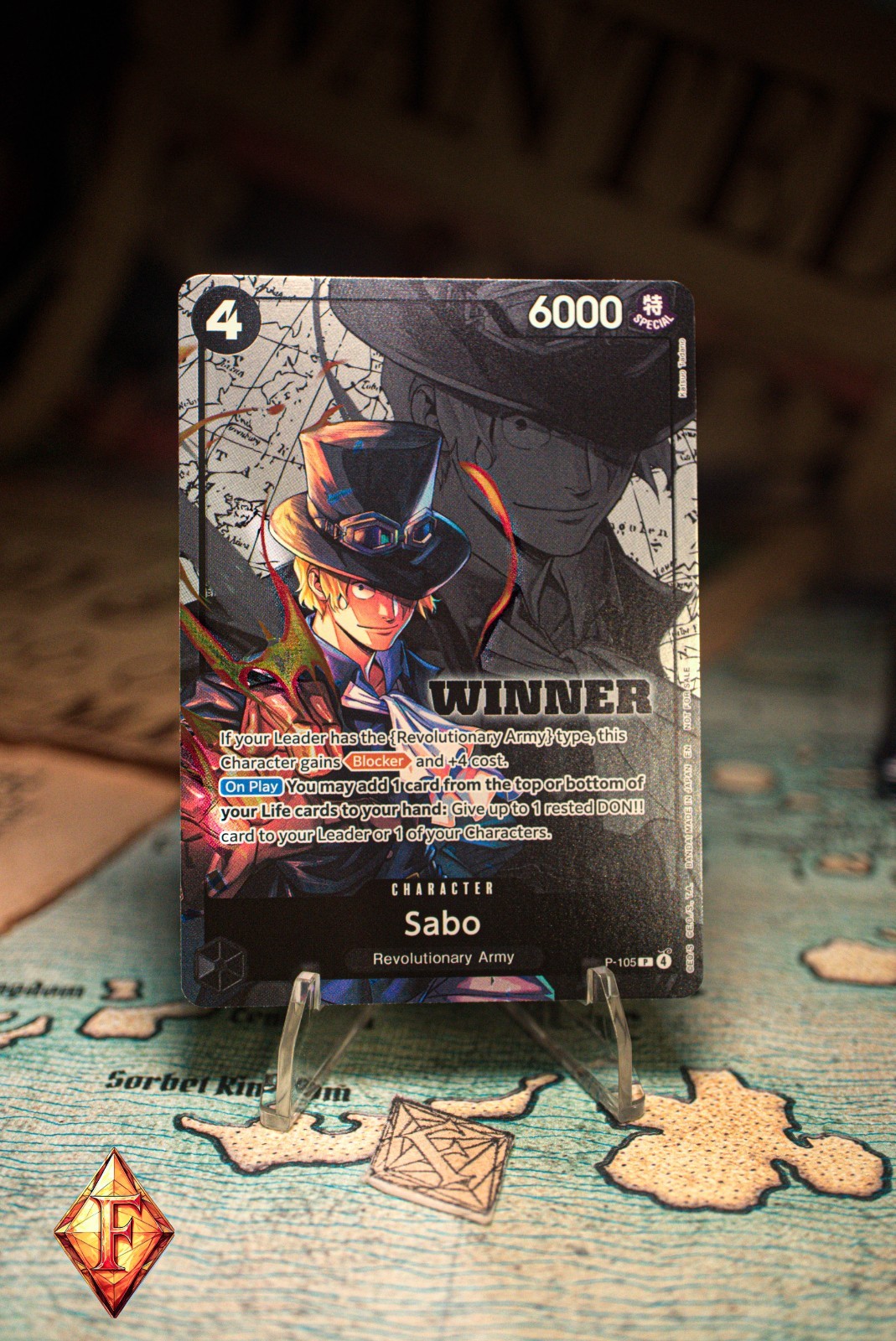ONE PIECE TCG SABO TOURNAMENT WINNER PACK 2026 VOL 2. NM P-105