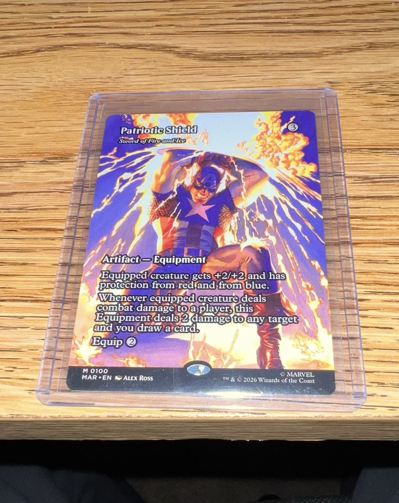 Patriotic Shield – Sword of Fire and Ice MTG: Marvel Super Heroes Regular