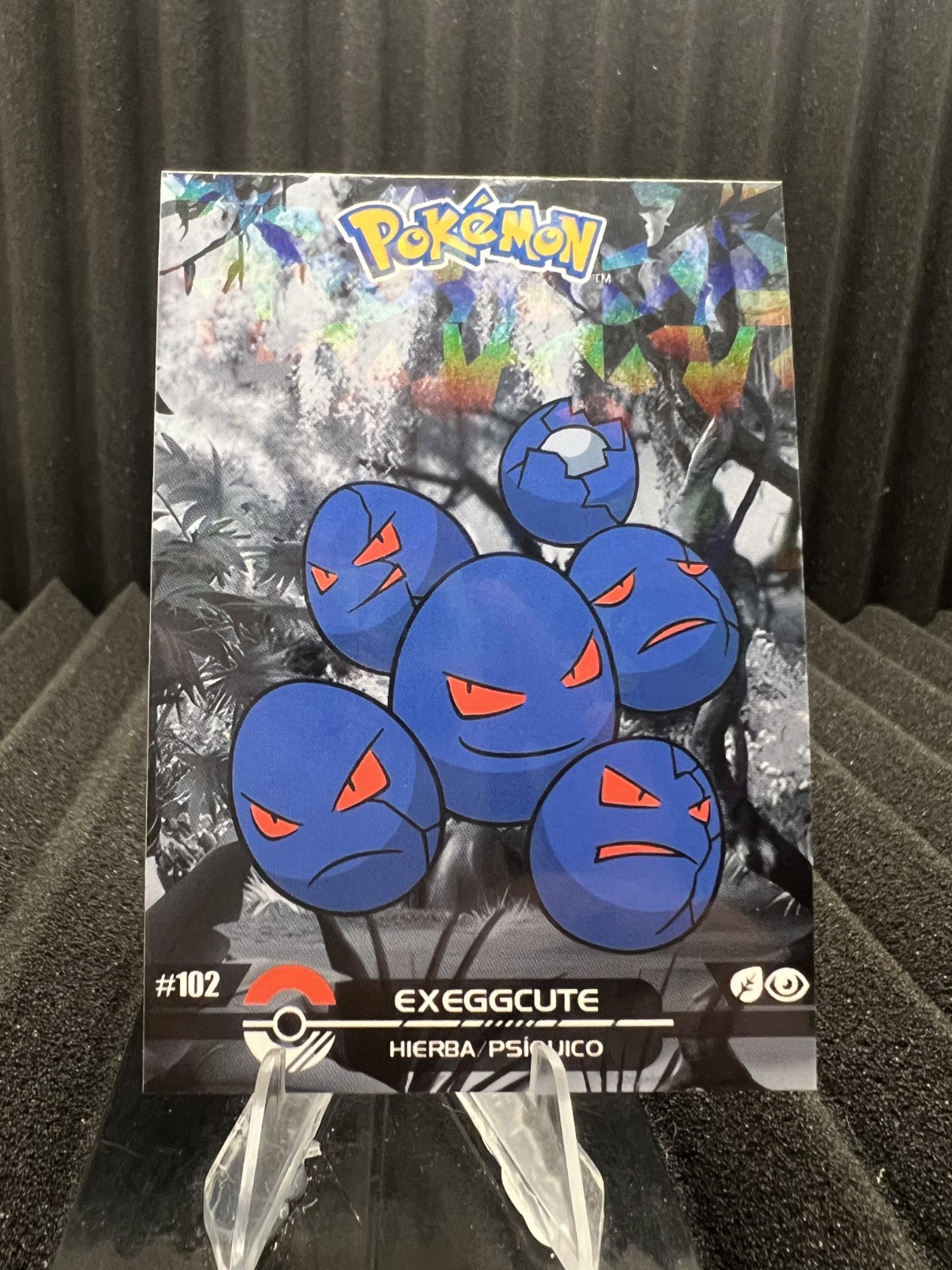 Exeggcute #102 – Cracked Ice Holo – Crystal Dark Black 2025 – Pokemon Card