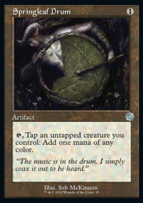 MTG Springleaf Drum (55/126) The Brothers’ War Retro Artifacts LP