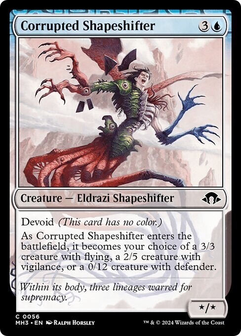 CORRUPTED SHAPESHIFTER x4 mtg NM-M Modern Horizons 3 Common