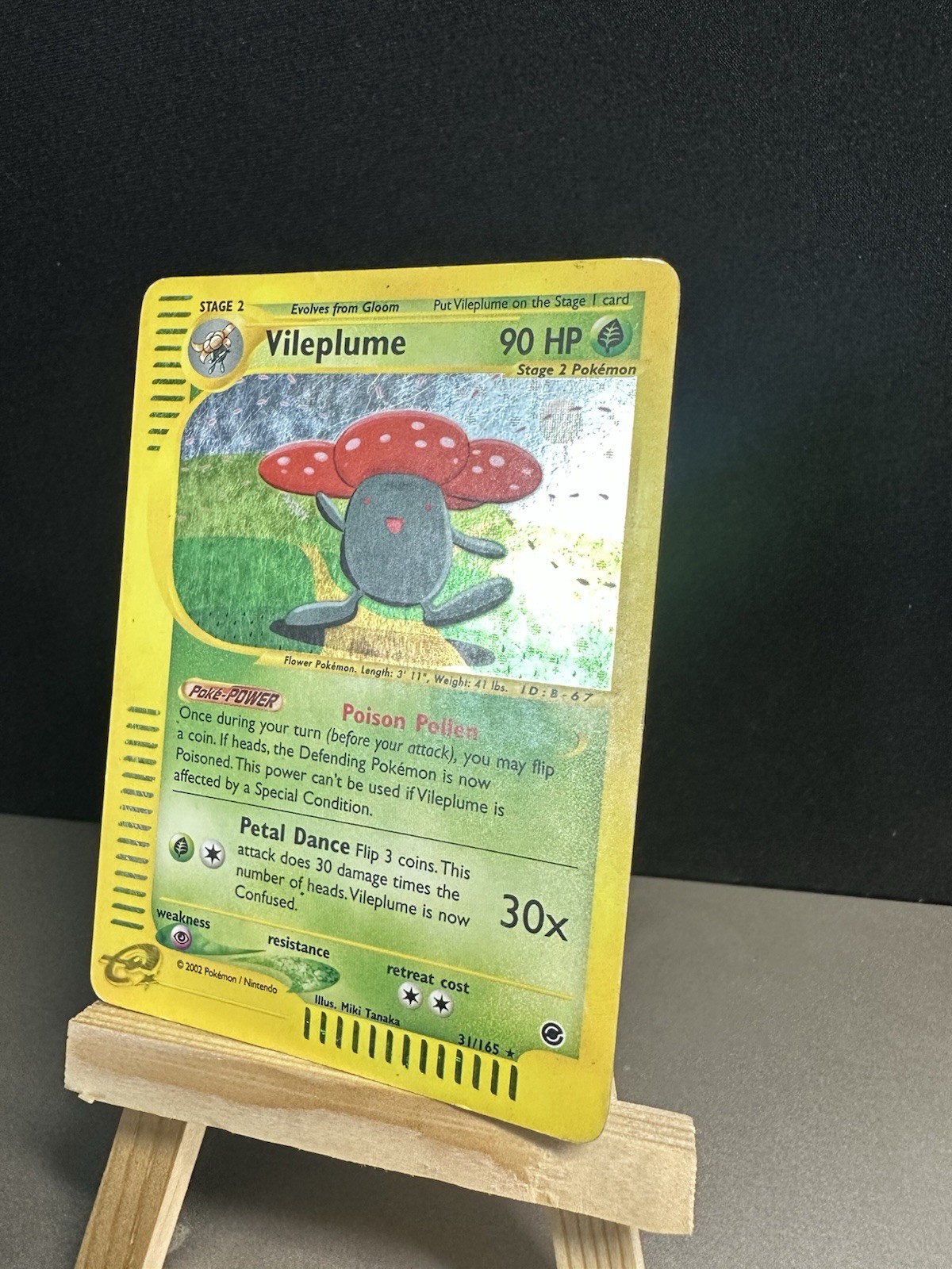 Pokemon Vileplume 3/165 Expedition Holo (English) 2002 vintage