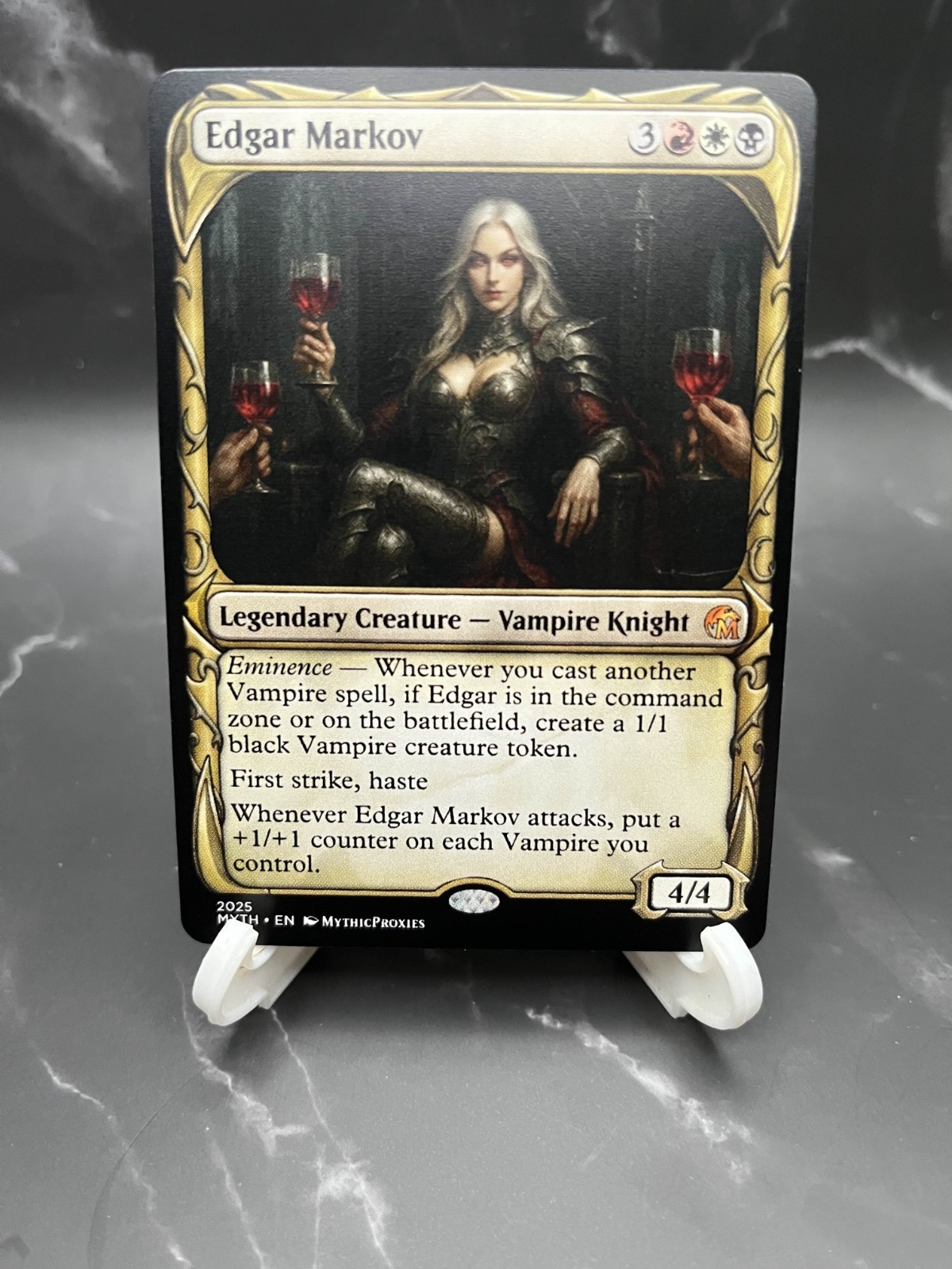 Edgar Markov High Quality Custom Altered Art Playtest Card