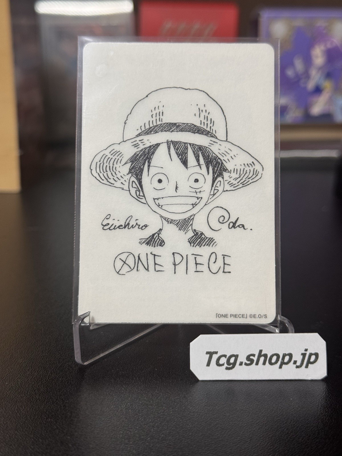 One Piece Luffy Shueisha Natsucomi 2022 Double Sticker Eiichiro Oda Signature