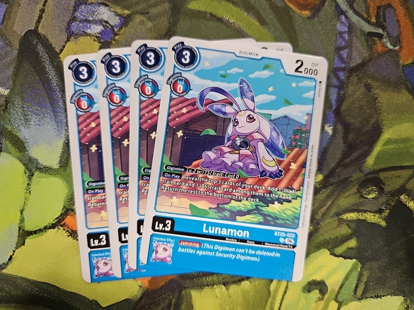 Digimon TCG BT25-022 Dual Revolution Lunamon x4 Playset