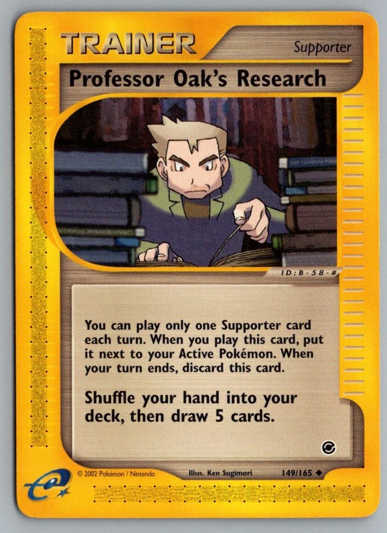 Professor Oak’s Research 149/165 Uncommon Expedition Base Set Pokemon LP