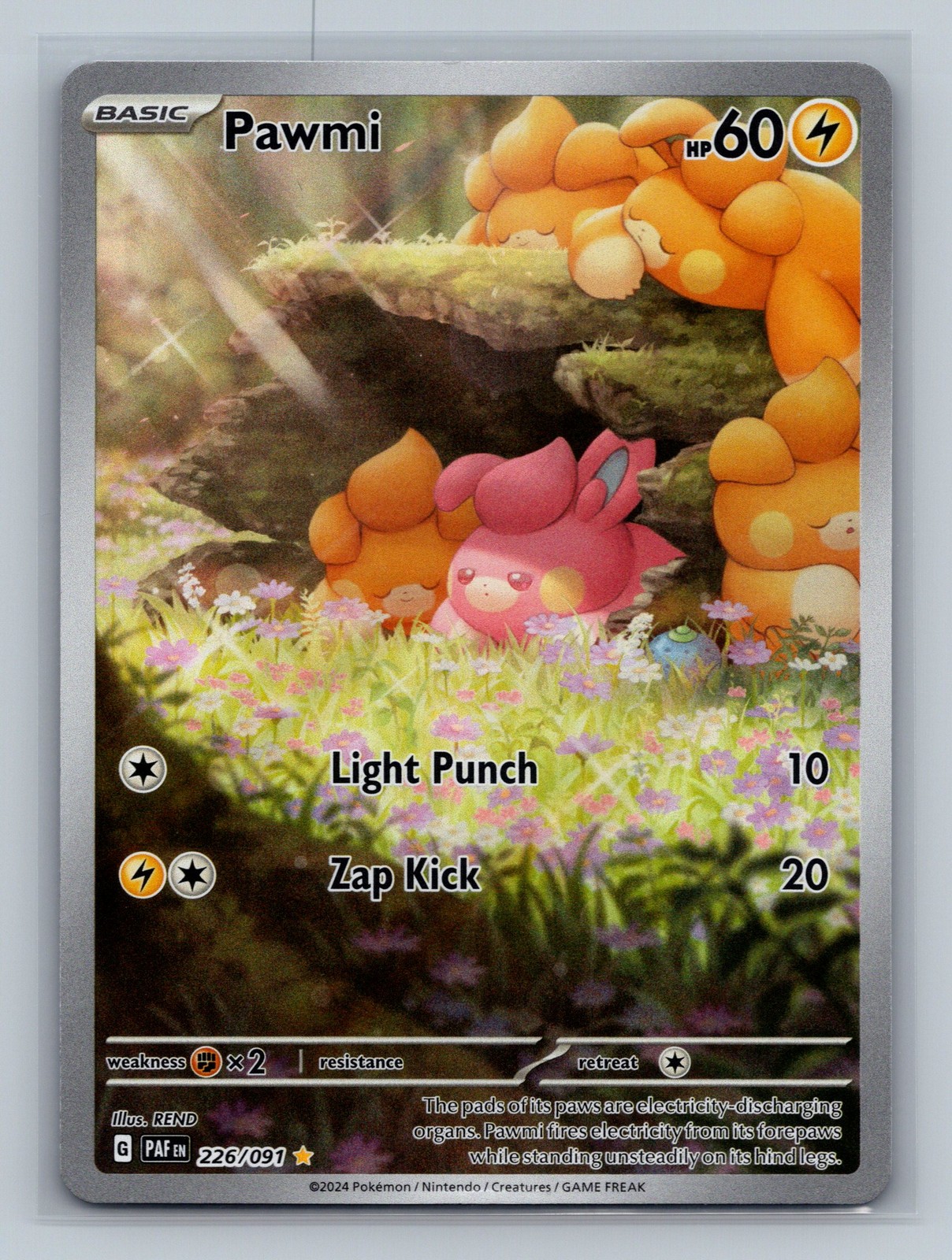 Pawmi 226/091 PAF Pokemon Card EN Holofoil NM