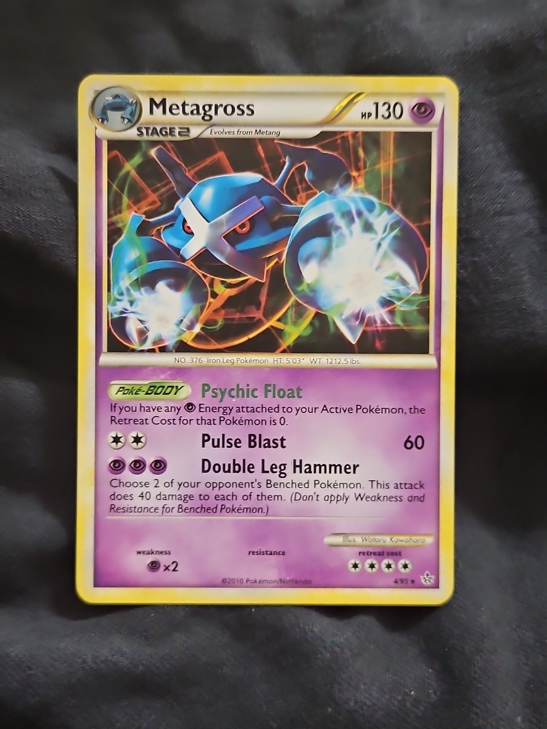 Pokémon Metagross 4/95 Cracked Ice Holo Rare Unleashed Card