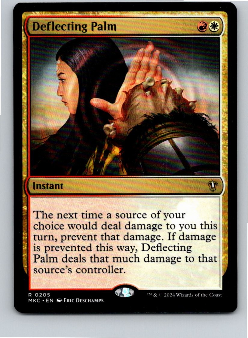 Magic the Gathering Deflecting Palm Commander: Murders at Karlov Manor MTG