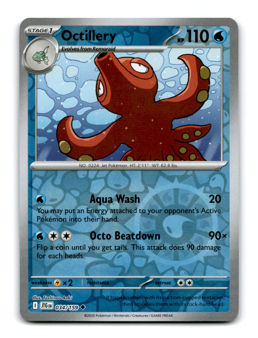 Octillery 034/159 Journey Together Pokemon Reverse Holo ~A15-479