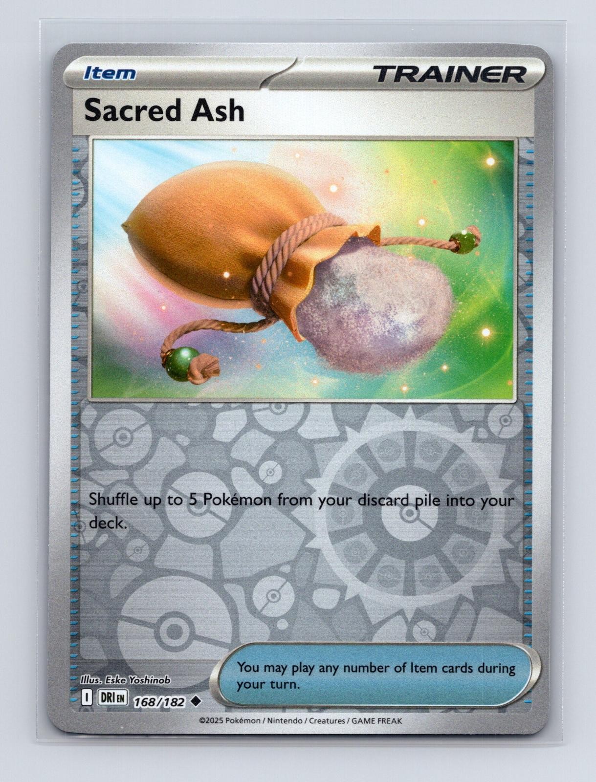 Sacred Ash 168/182 Yoshinob Uncommon Reverse Holo 2025 Destined Rivals NM