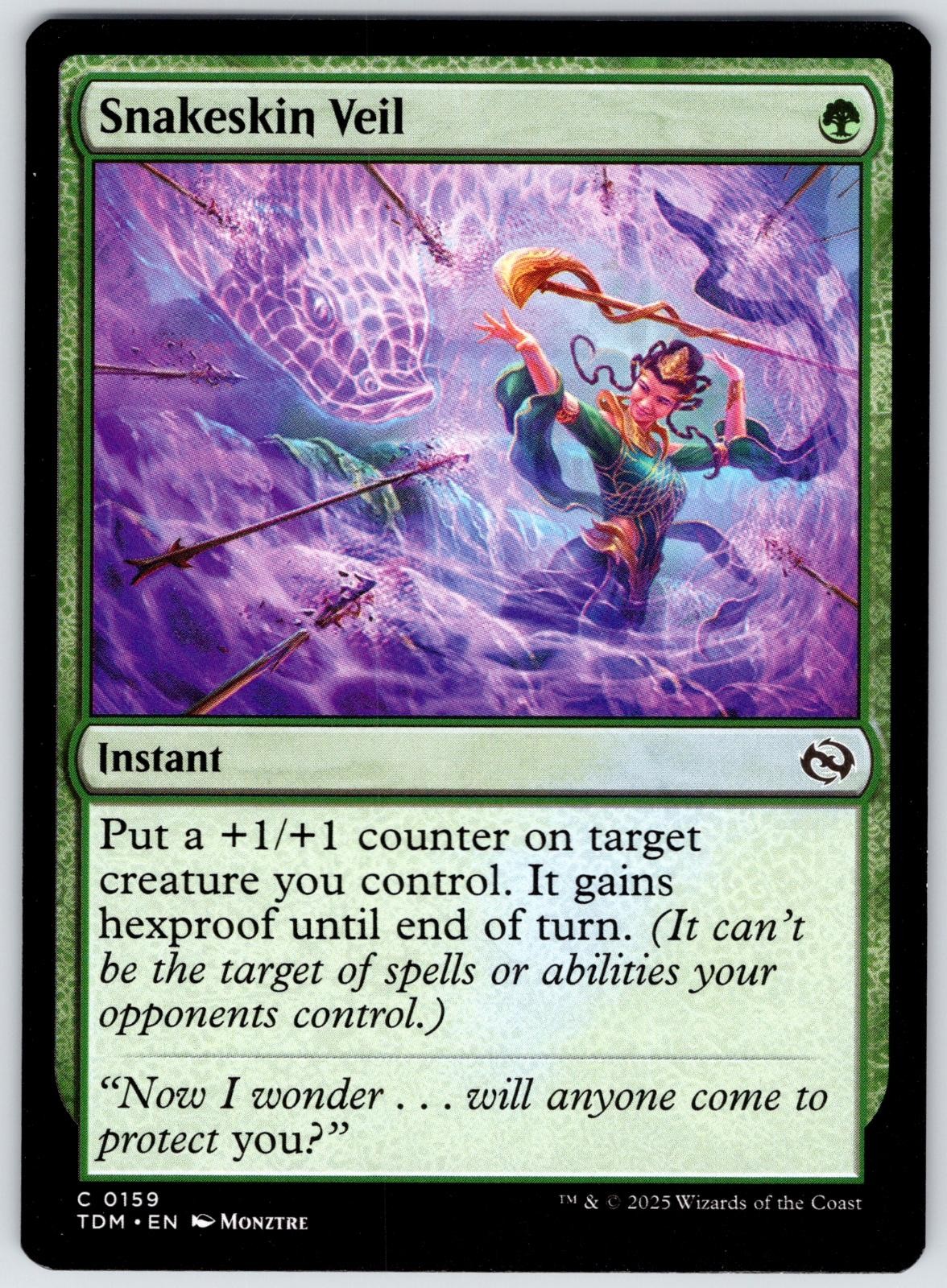 Snakeskin Veil 159 Common Tarkir: Dragonstorm Magic: The Gathering Near Mint