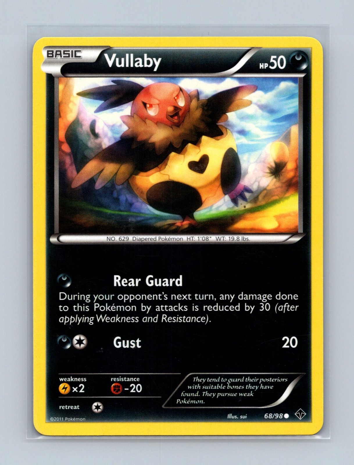 Vullaby 68/98 Common Emerging Powers Pokemon Lightly Played