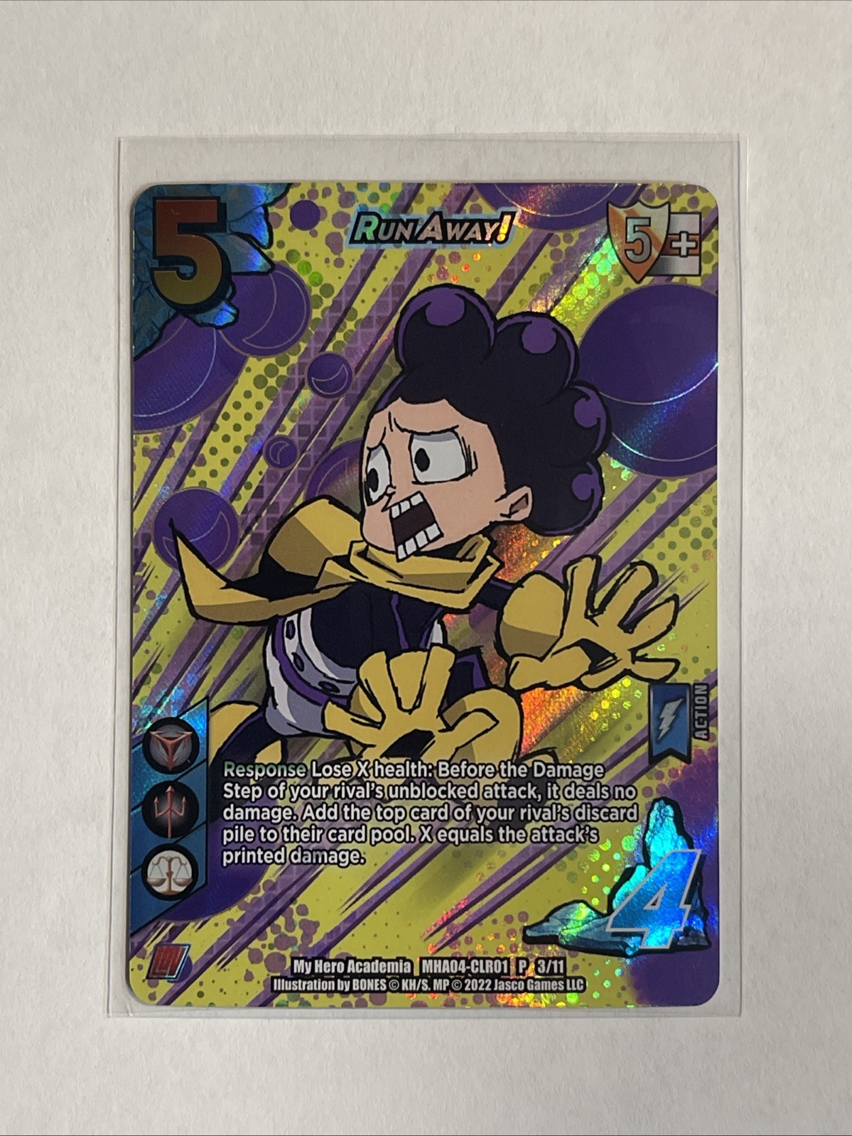 Jasco Games My Hero Academia TCG Run Away! Minoru Mineta Promo Foil 2022