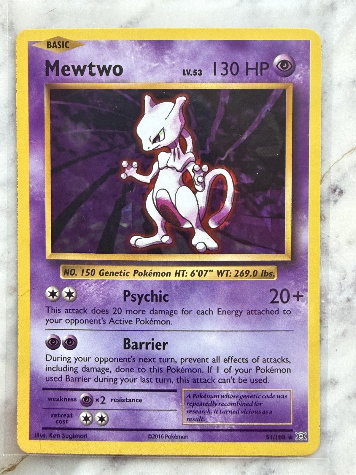 Mewtwo Rare XY – Evolutions 51/108 NM