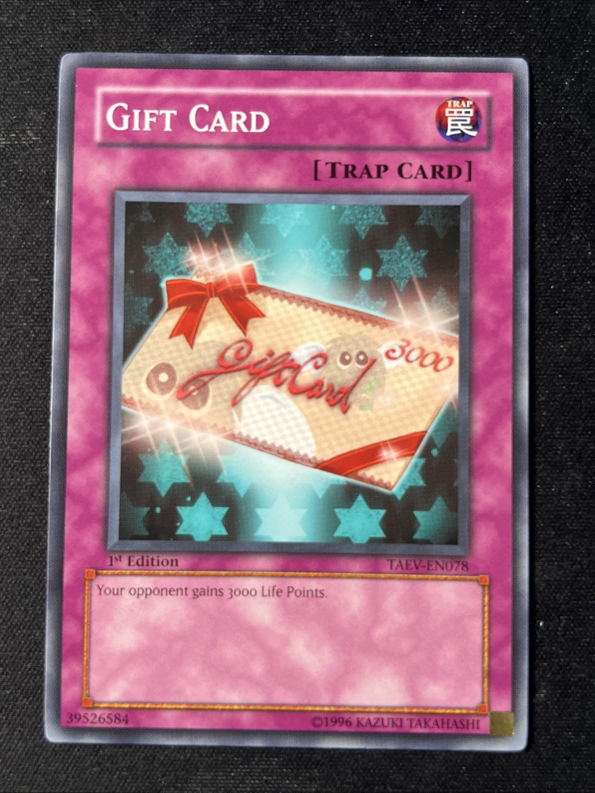 Gift Card – TAEV-EN078 – Common 1st Ed NM/M Yugioh