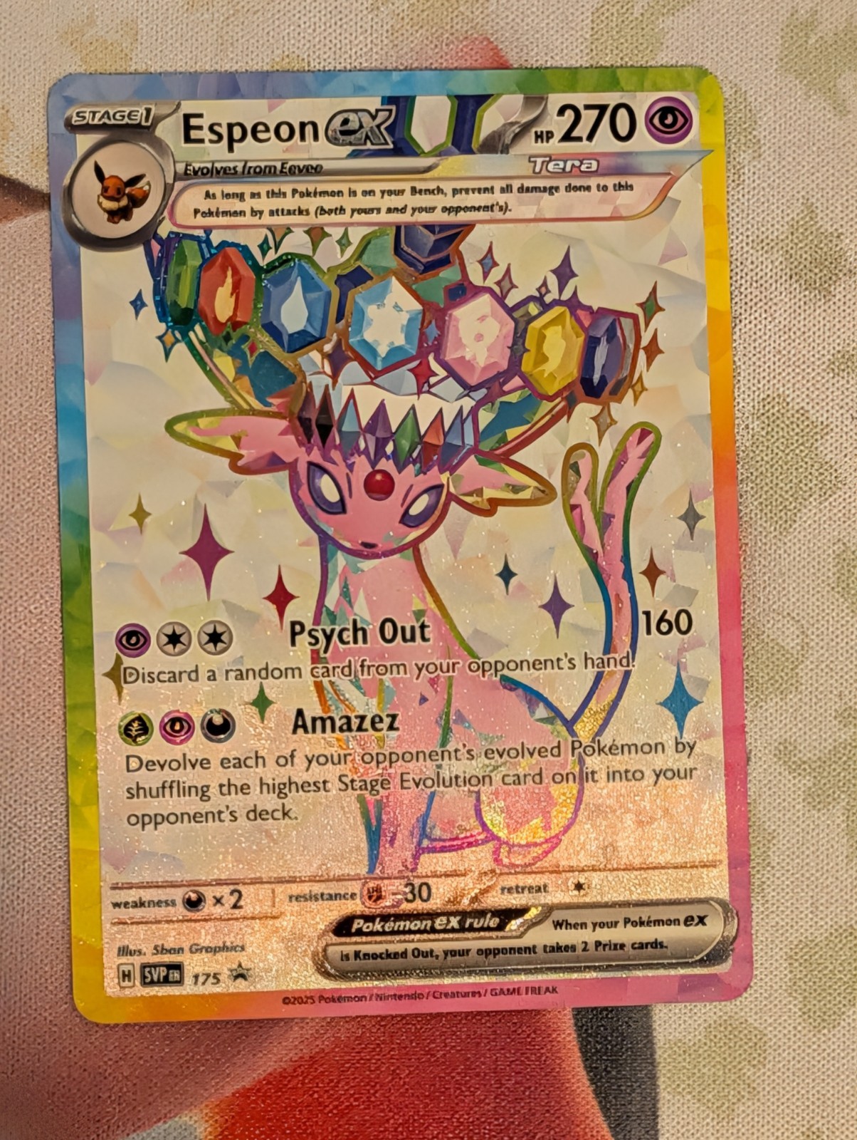 Espeon EX SVP175 Sv: Scarlet & Violet Promo Cards Holo