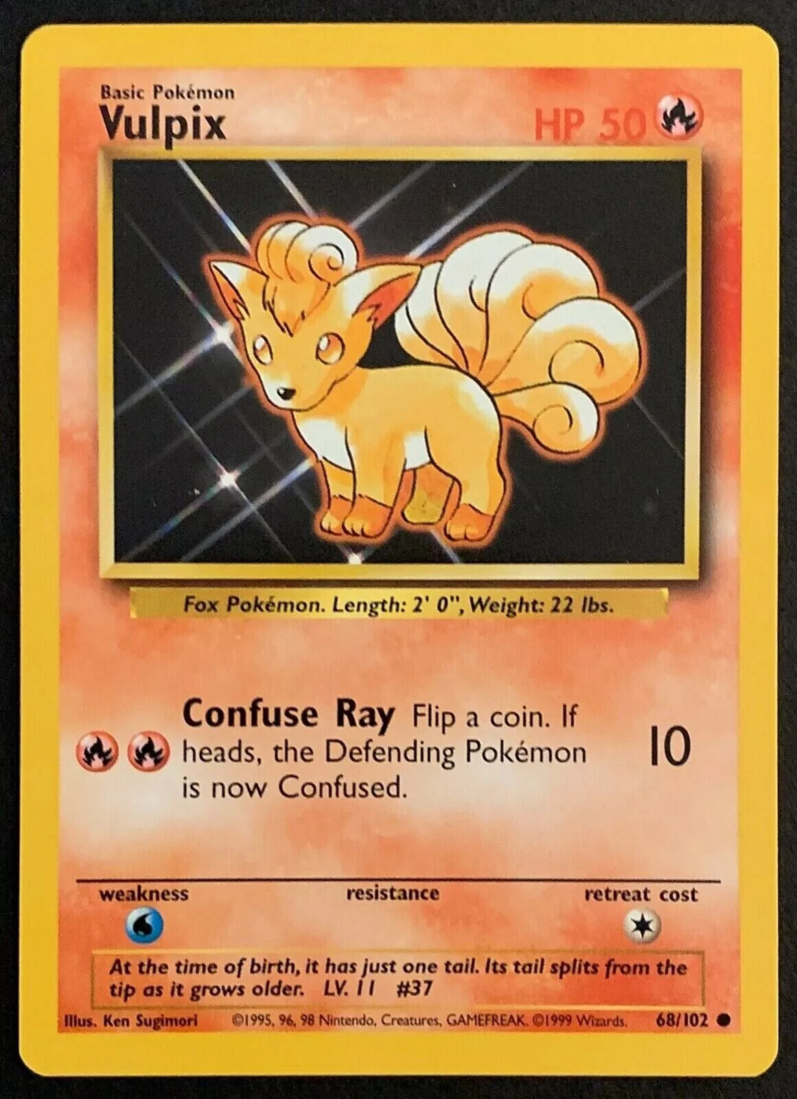 Vulpix 068/102 Base Set (Shadowless)