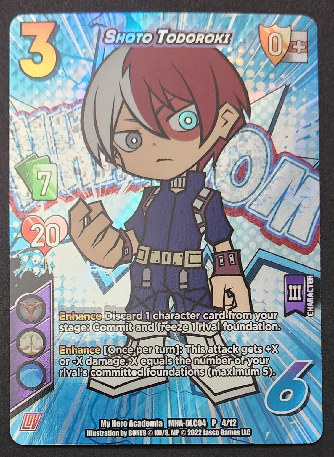 UniVersus My Hero Academia Shoto Todoroki Promo Holo 4/12 NM Free Shipping