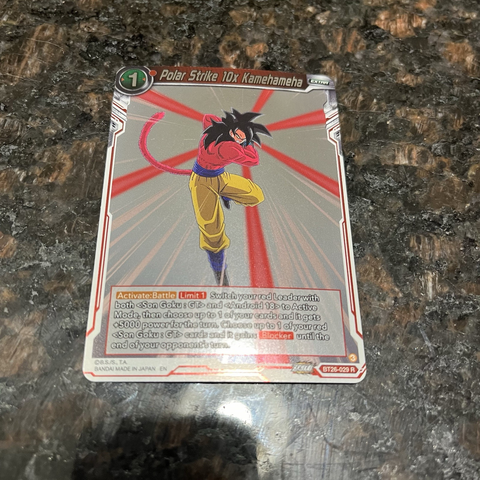 Super Saiyan 4 Goku Polar Strike (10)x Kamehameha Foil Dragon Ball Super Card NM