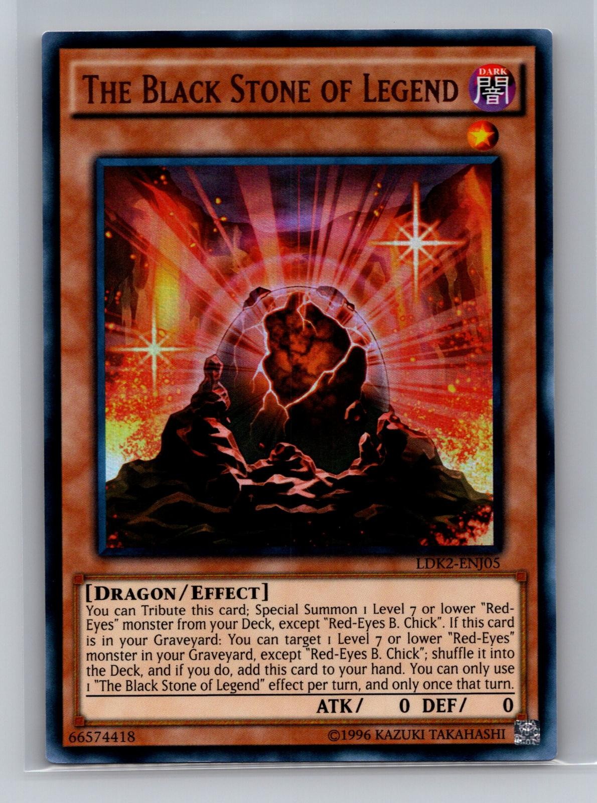 The Black Stone of Legend LDK2-ENJ05 Legendary Decks II Yu-Gi-Oh Unlimited NM