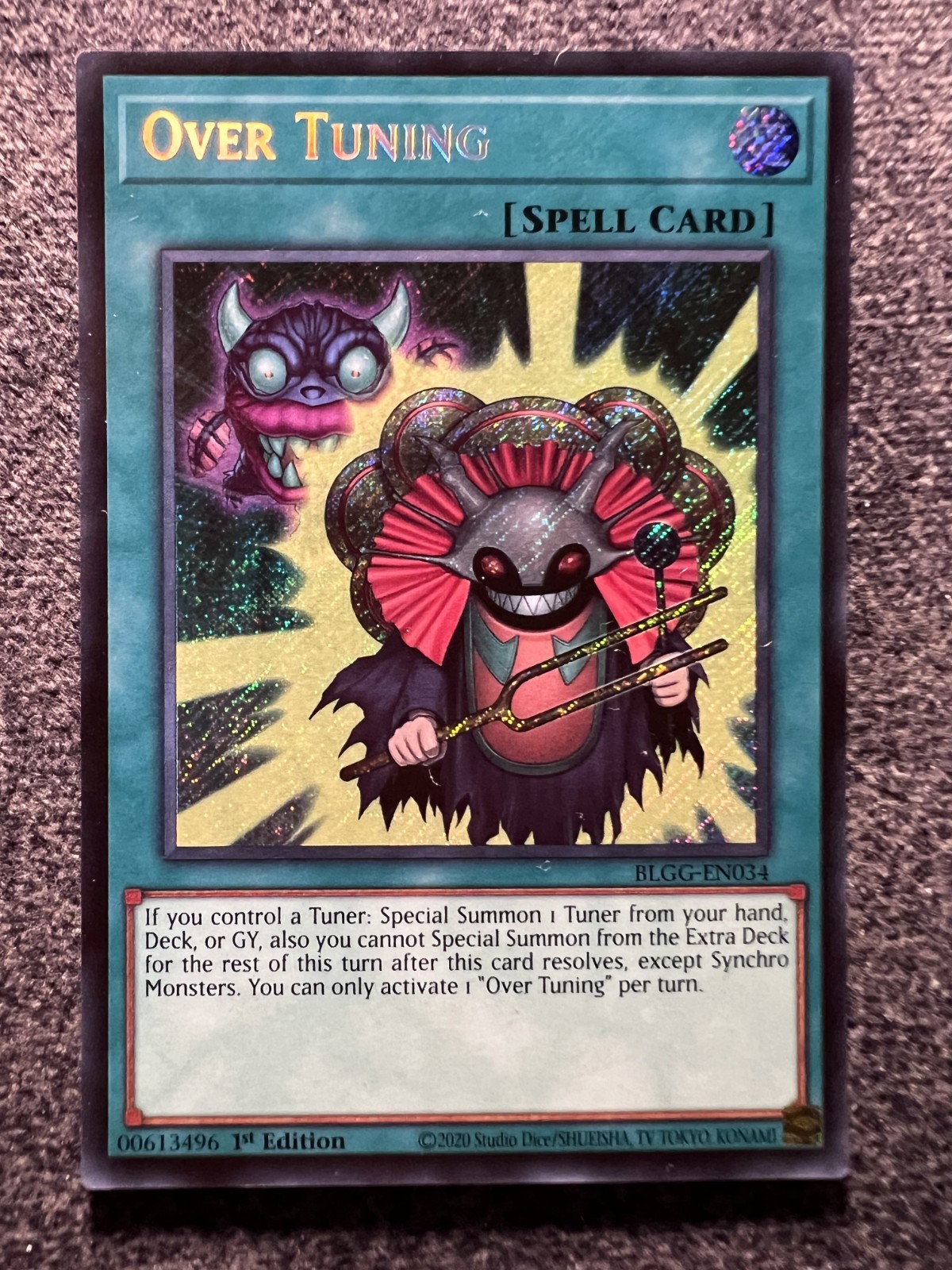 Yugioh Over Tuning BLGG-EN034 Secret Rare 1st Edition NM