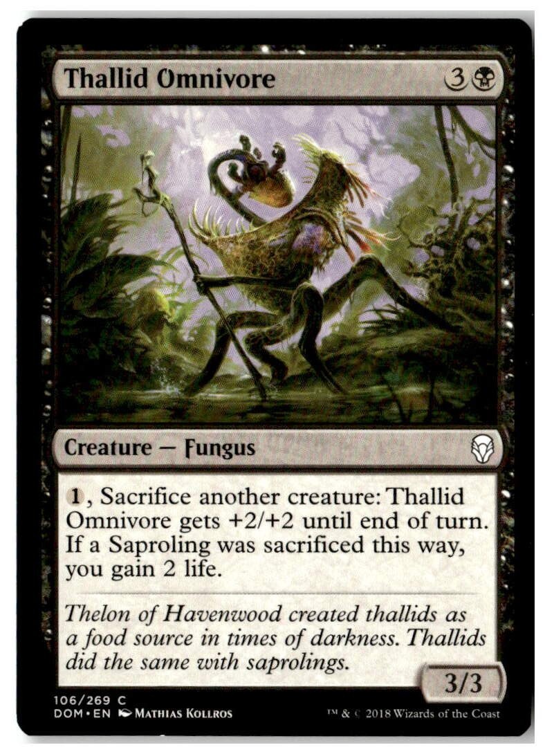 MTG Thallid Omnivore – Dominaria Lightly Played English Playset (x4)
