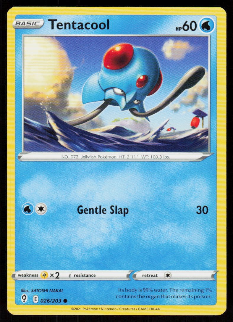 Tentacool 026/203 Common Evolving Skies Pokemon Near Mint