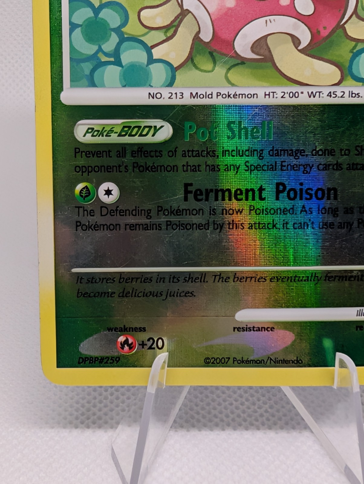 Shuckle 109/132 Reverse Holo Secret Wonders 2007 Pokemon Card MP