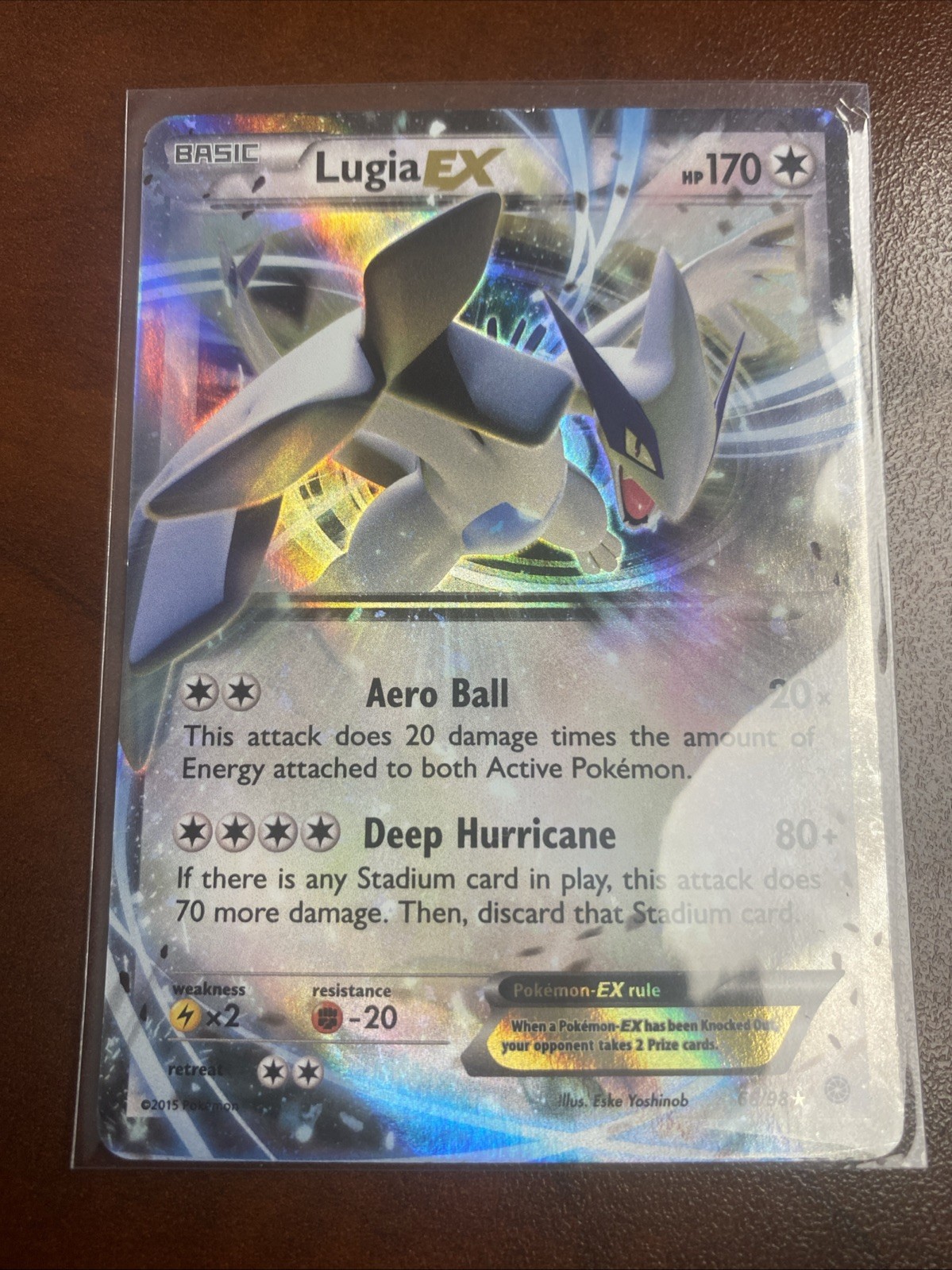 The Pokémon Company Lugia EX 170 HP UR Holo 68/98 Ancient Origins English