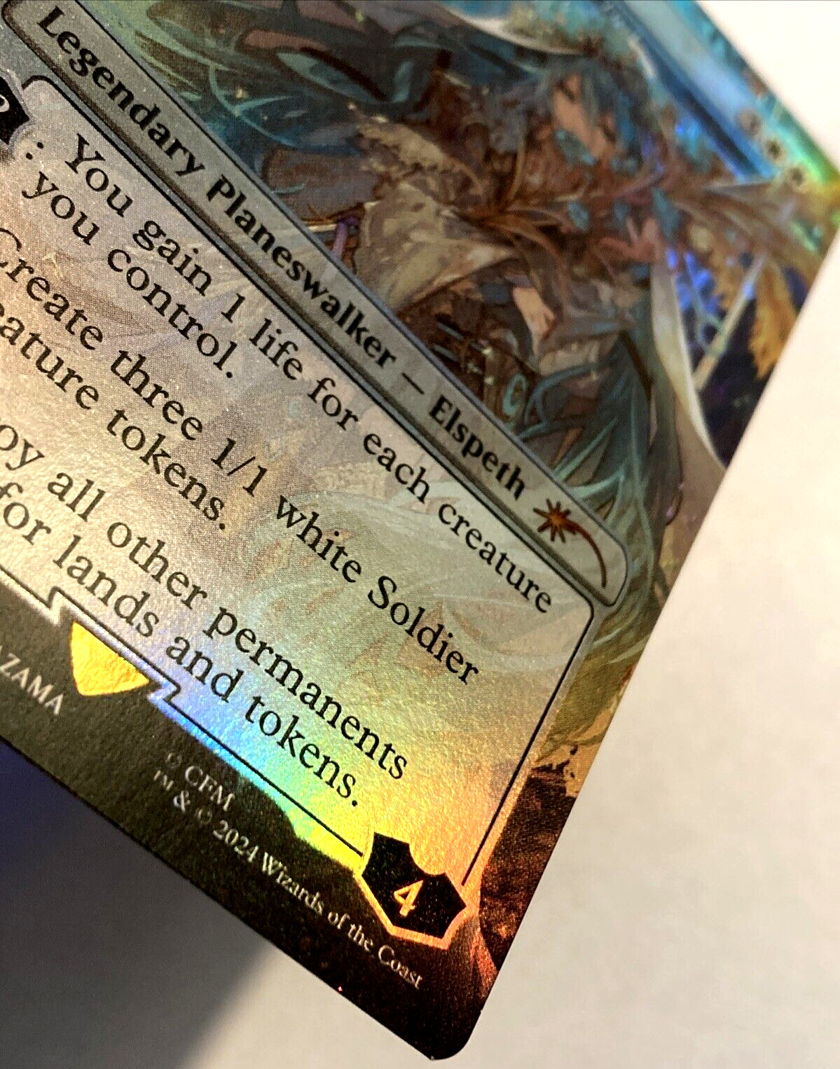 MTG Miku, Divine Diva – Elspeth Tirel RAINBOW FOIL Secret Lair Drop 1585 NM