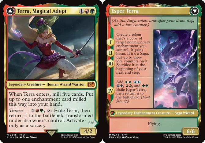 x1 Terra, Magical Adept // Esper Terra M MTG Final Fantasy M/NM, English